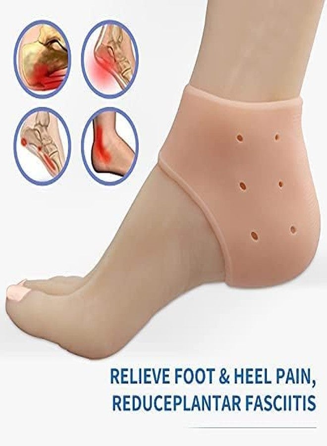 Waexlla Silicone Gel Heel Pad Socks for Pain Relief | Cracked Heel Repair & Moisturizing Socks | Orthopedic Heel Protectors | Anti-Slip & Shock Absorption | Reusable & Washable Heel Cushion - Image 3
