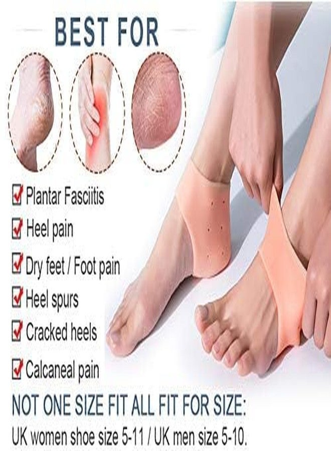 Waexlla Silicone Gel Heel Pad Socks for Pain Relief | Cracked Heel Repair & Moisturizing Socks | Orthopedic Heel Protectors | Anti-Slip & Shock Absorption | Reusable & Washable Heel Cushion - Image 4