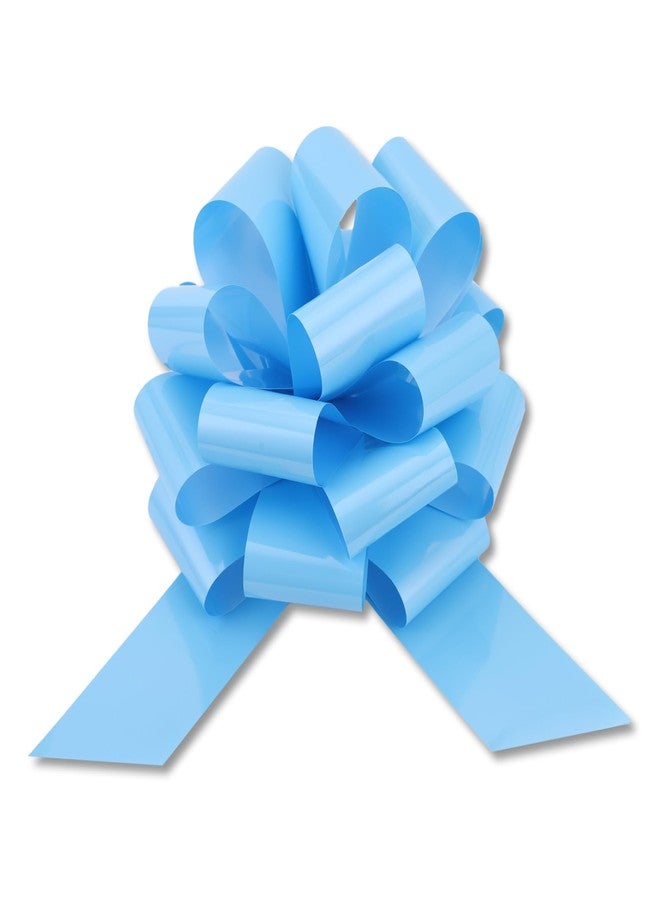 HCHENBOW Large 12" Pull Bow, 2 Pcs Gift Bow for Present, Wrapping, Bikes, Appliances, Christmas, Parties, Decorations on Tables (Light Blue) - Image 2