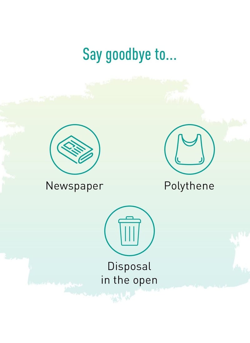 Sirona - Sirona Sanitary Napkin Disposal Bags| Pad Disposal Bags | Discreet Disposal of Tampons, Condoms, Diaper, Sanitary Pads, Panty Liner and Personal Hygiene Waste | Women Privacy Handling Bag (45 Bags) - Image 1