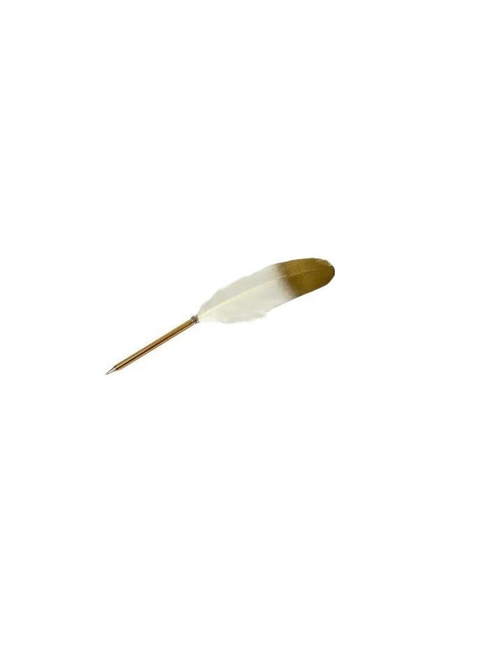 Generic Luxury white and gold fountain pen - classic elegance in writing and signing  - Image 1