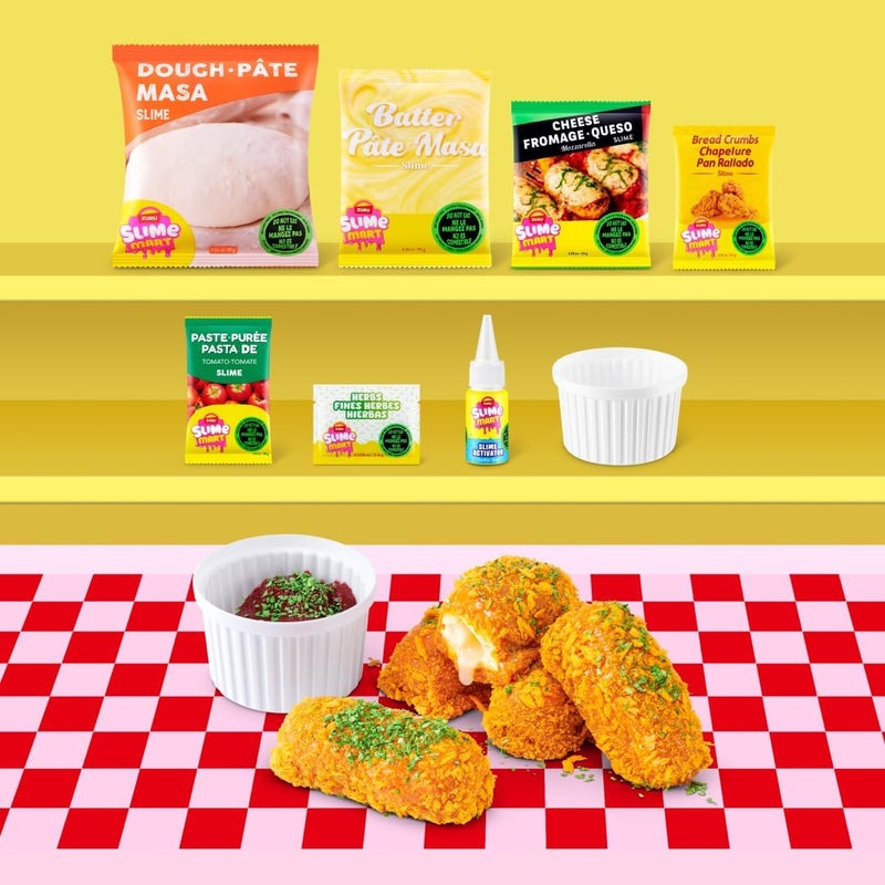 ZURU Slime Mart Dessert Small Shopping Bag – Mozzarella Cheese Stick, Series 2 - Image 2