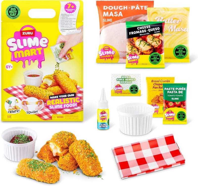 ZURU Slime Mart Dessert Small Shopping Bag – Mozzarella Cheese Stick, Series 2 - Image 1