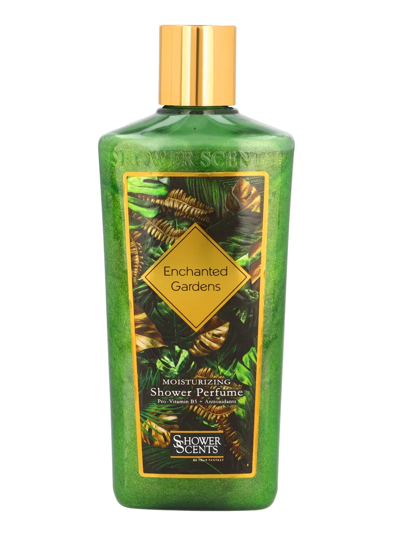 شاور سينتس عطر الاستحمام Enchanted Garden من Shower Scents بحجم 312 مل - جل استحمام بتركيبة لامعة، عطر ناعم يدوم طويلاً مع تركيبة مرطبة وفيتامين E وبروفيتامين B5 ومضادات الأكسدة
