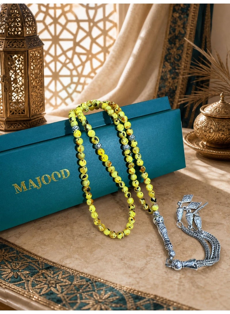 موجود 99 خرزة صلاة من اللؤلؤ الطبيعي/تسبيح/5 ملم - Image 2