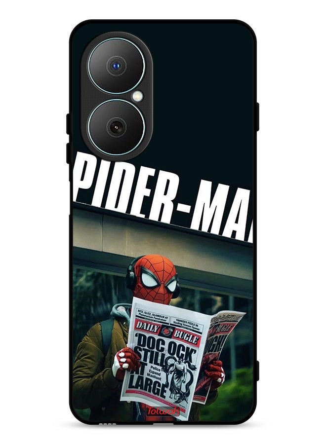 Tolwak Huawei Nova Y73 Protective Case Cover Spiderman Reading Newspaper