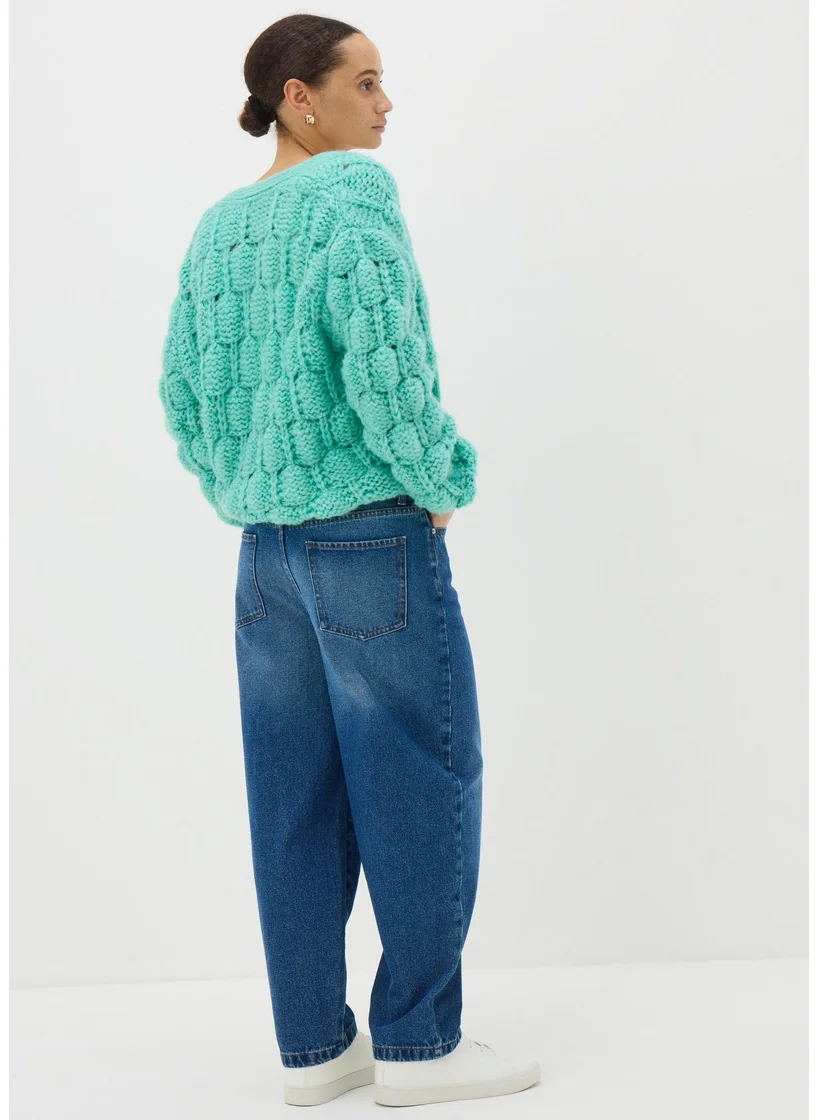 Matalan Midwash Barrel Leg Jeans