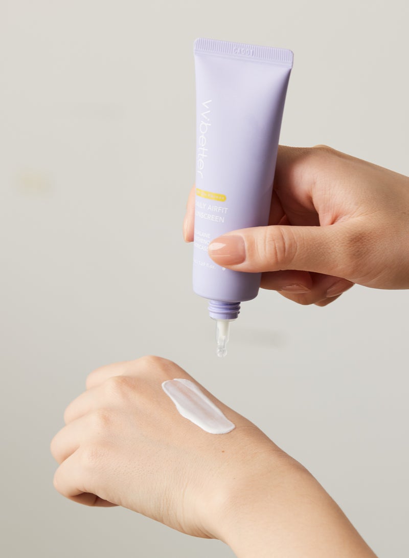 VVBETTER Korean Sunscreen SPF 50+ PA++++ – Lightweight, Non-Greasy, No White Cast, Broad Spectrum UV Protection with Niacinamide & Squalane – VVBETTER (50ml) | Daily Face Sunscreen for All Skin Types  - Image 2