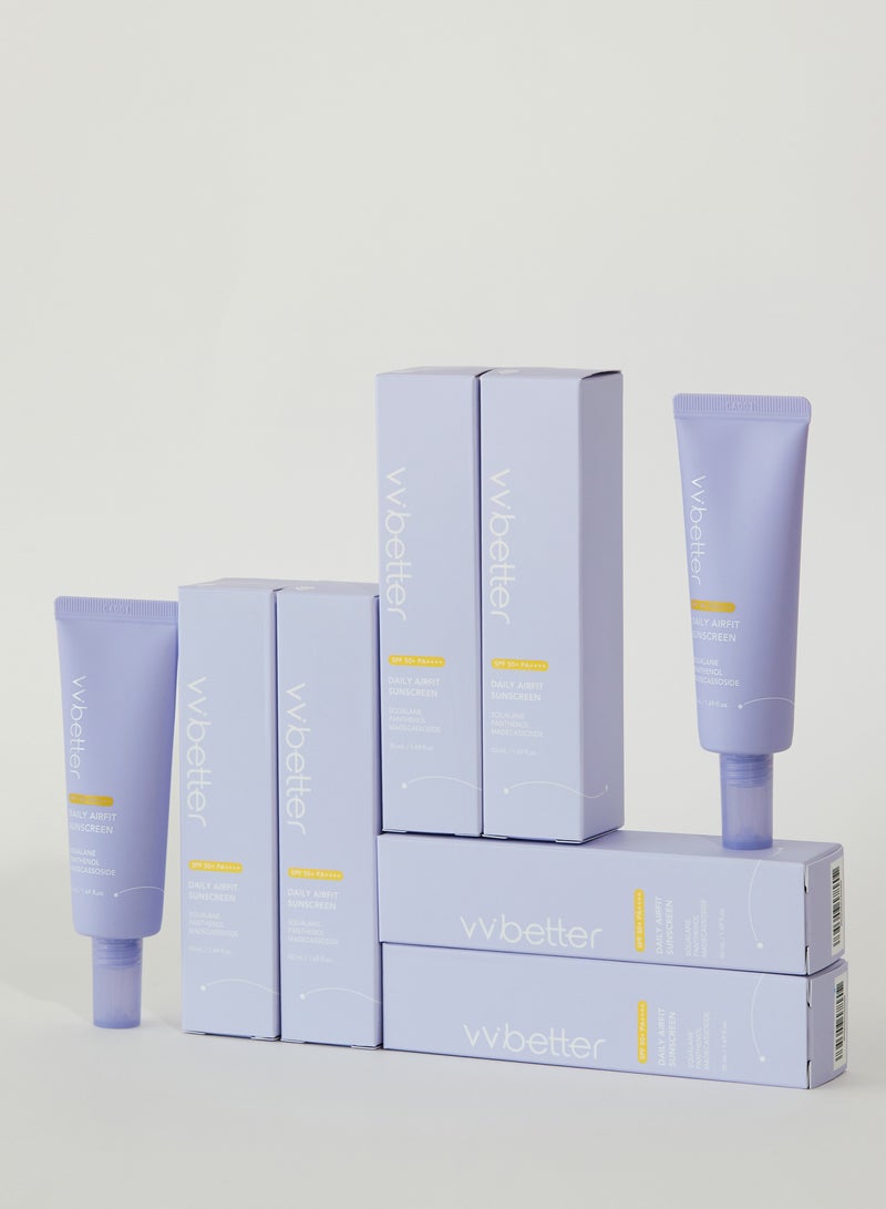 VVBETTER Korean Sunscreen SPF 50+ PA++++ – Lightweight, Non-Greasy, No White Cast, Broad Spectrum UV Protection with Niacinamide & Squalane – VVBETTER (50ml) | Daily Face Sunscreen for All Skin Types  - Image 4