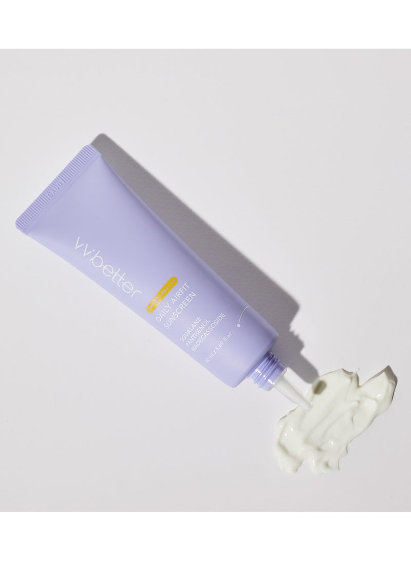 VVBETTER Korean Sunscreen SPF 50+ PA++++ – Lightweight, Non-Greasy, No White Cast, Broad Spectrum UV Protection with Niacinamide & Squalane – VVBETTER (50ml) | Daily Face Sunscreen for All Skin Types  - Image 5