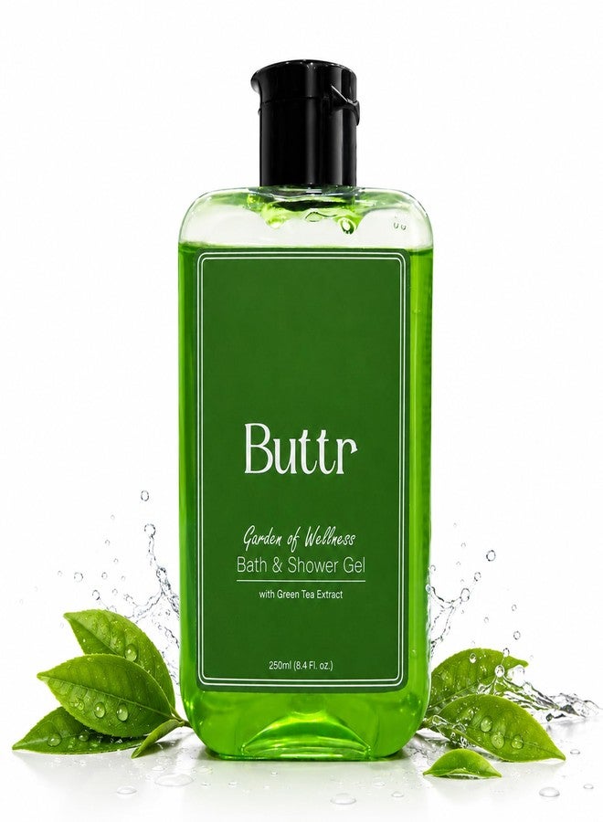 Buttr Green Tea Body Wash Gel for Deep Cleansing & Hydrated Skin | With Aloe Vera & Vitamin E | Soap-Free Shower Gel Suitable for All Skin Types, Women & Men | 250ml - Image 2