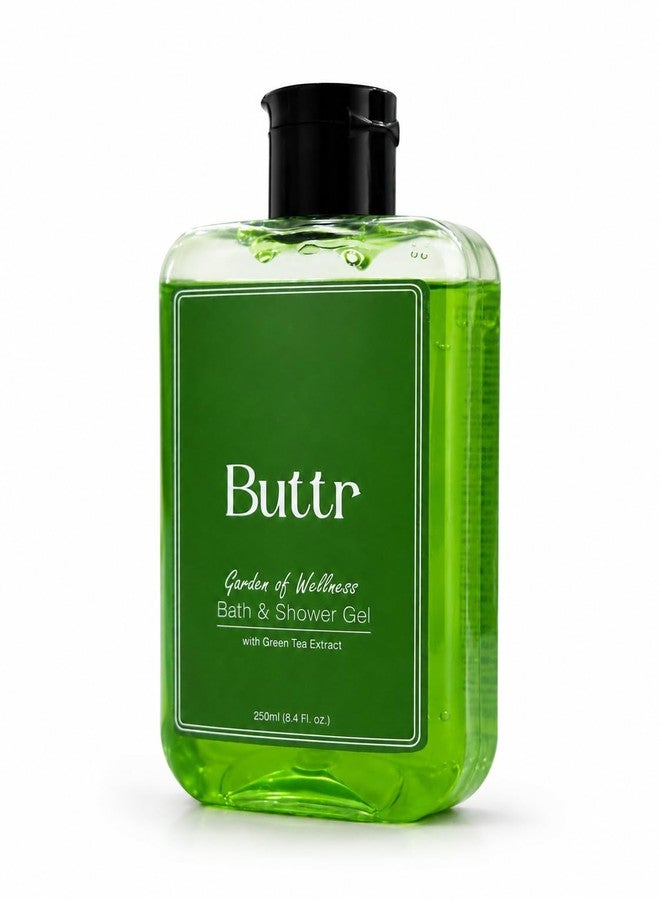 Buttr Green Tea Body Wash Gel for Deep Cleansing & Hydrated Skin | With Aloe Vera & Vitamin E | Soap-Free Shower Gel Suitable for All Skin Types, Women & Men | 250ml - Image 3