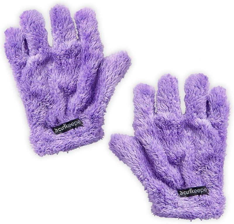 Curl Keeper Quick Dry Styling Gloves - Lightweight & Super Absorbent Microfiber Gloves - Super Soft Quick Drying Mitten for All Hair Types - Frizz Free Towel Gloves - Image 1