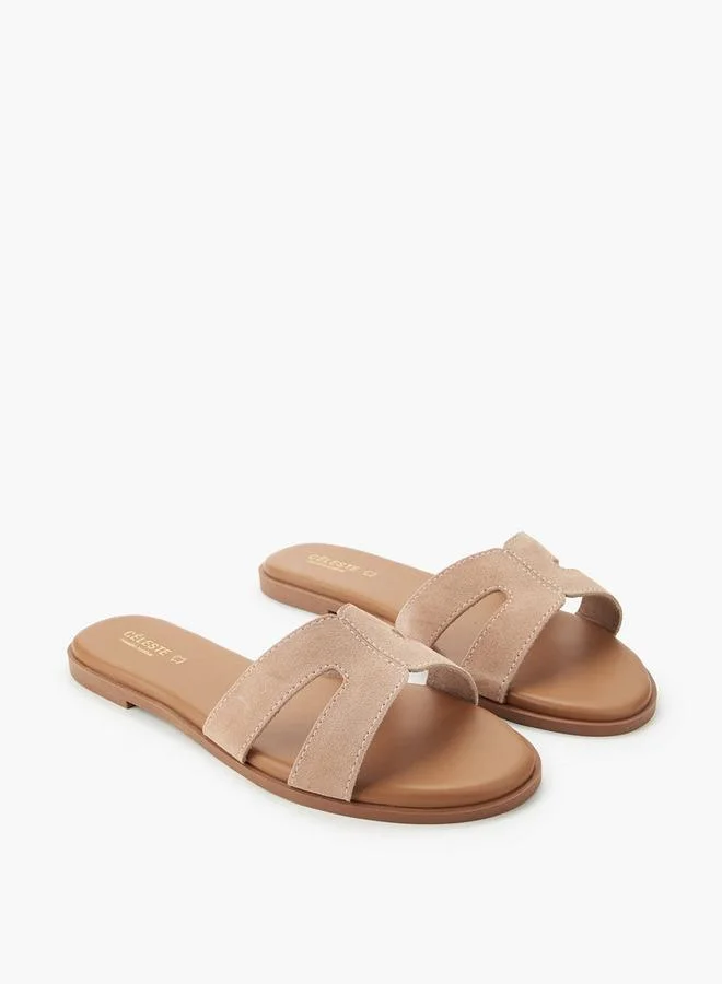 Celeste Women Leather Slip-On Sandals