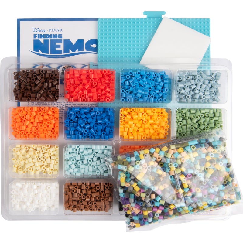 Perler Disney Pixar's Finding Nemo Fused Bead Activity Kit with 14 Unique Patterns, Finished Project Sizes Vary, Multicolor 4553 Pieces - Image 3