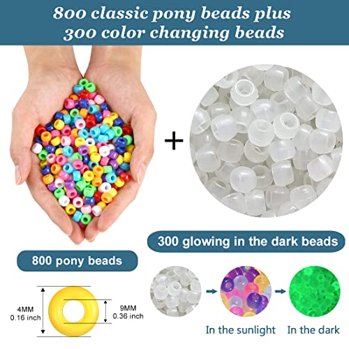 Eppingwin Beads and Bead assortments (800 Classic + 300 Color Changing)… - Image 2