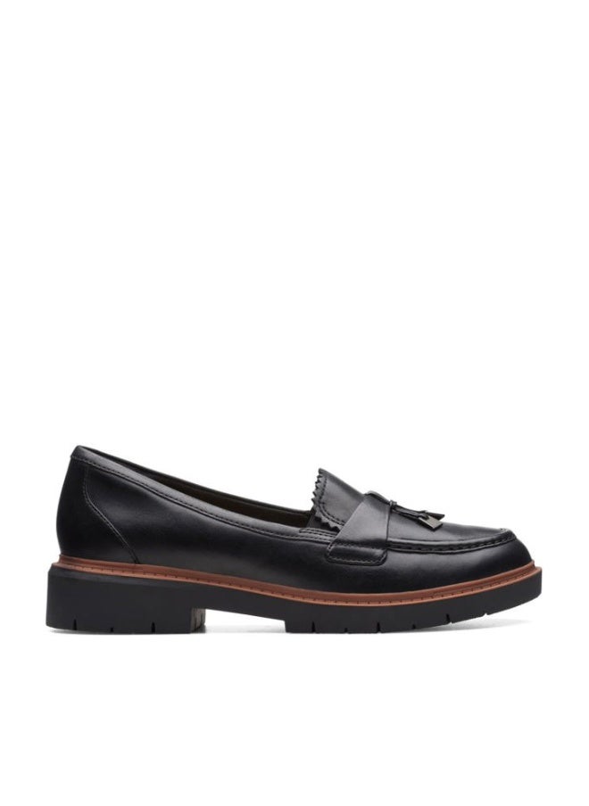 clarks Women's Westlynn Bella Loafer, Black Leather, 37 EU - Image 1