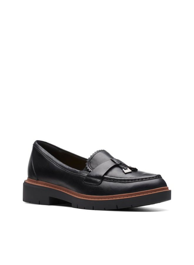 clarks Women's Westlynn Bella Loafer, Black Leather, 37 EU - Image 4