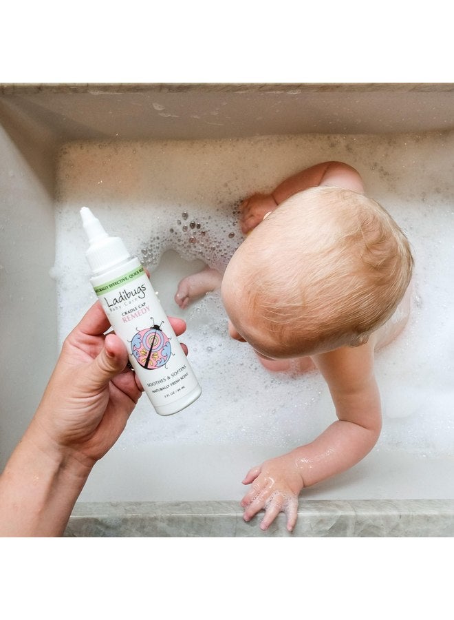 LADIBUGS Ladibugs Cradle Cap Remedy Kit, 3oz | Includes Cradle Cap Serum & Fine-Toothed Comb | Effectively Removes Scales & Flakes | Soothes & Softens Scalp - Image 5