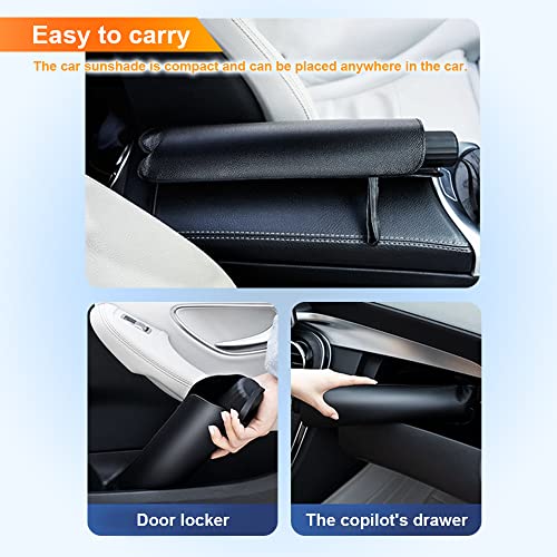 Oligitdi Windshield Sun Shade Umbrella, Foldable Car Sunset Cover UV Block Front Window (Pack of 1) - Image 4