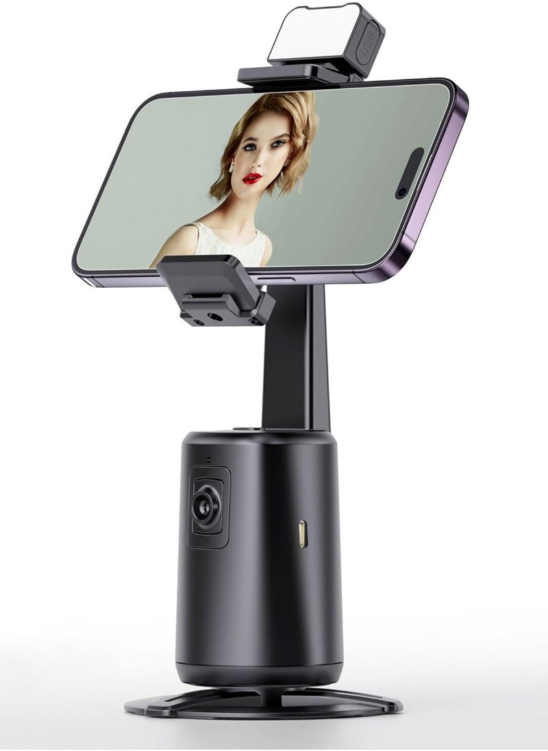 JAJEEK Auto Face Tracking Tripod for Phone – 360° Rotation AI Phone Gimbal Stabilizer with No App Needed, Smart Gesture Control, Horizontal/Vertical Switch – Perfect for Vlogging, Live Streaming, TikTok, YouTube & Content Creation (Fits All Smartphones)  - Image 1
