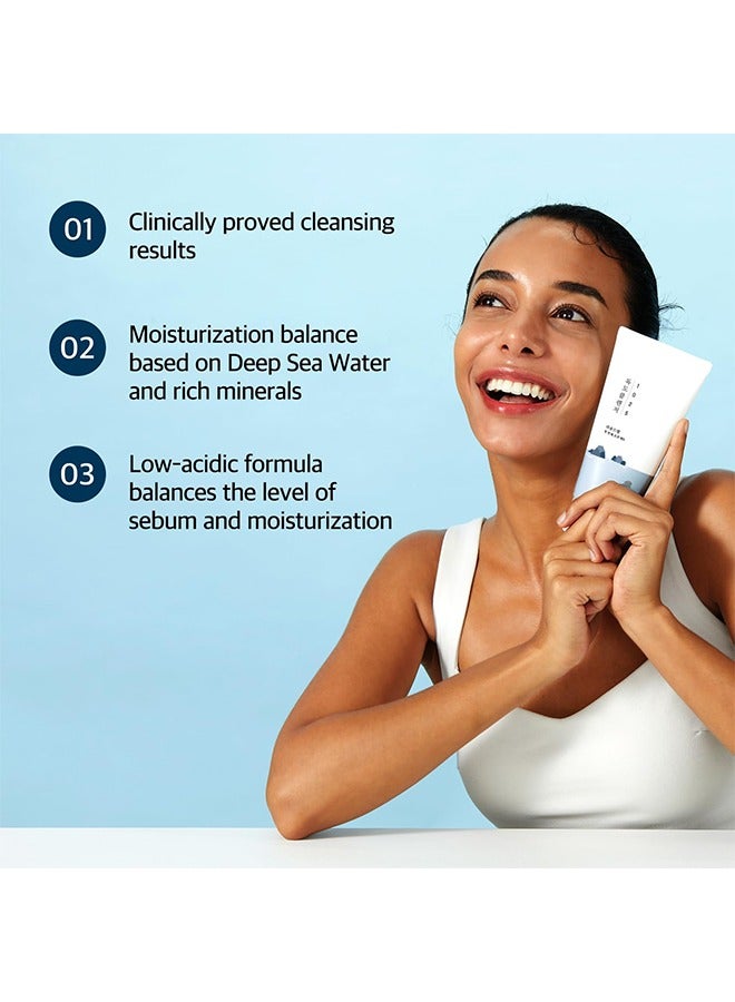 ROUND LAB 1025 DOKDO Foam Facial Cleanser,  Moisturizing Cleansing Lotion, Gentle Bubbly Foam Cleanser with Triple Hyaluronic Acid, Used Moisturize and Cleanse Skin of Impurities (150 ml / 5.07 fl.oz) - Image 4