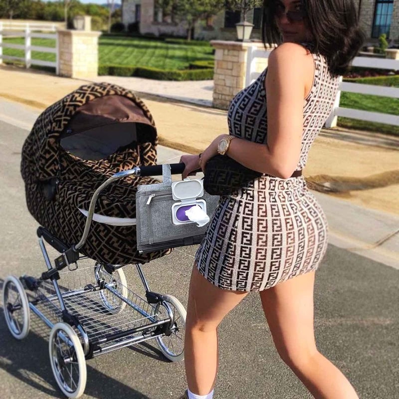 Simxen حصيرة تغيير حفاضات الأطفال المحمولة الأنيقة | وسادة تغيير سفر قابلة للفصل مع جيب لمناديل الأطفال | تستخدم للأطفال من 0-12 شهرًا | هدايا لحفلات استقبال المواليد، الفتيات والفتيان حديثي الولادة - Image 4