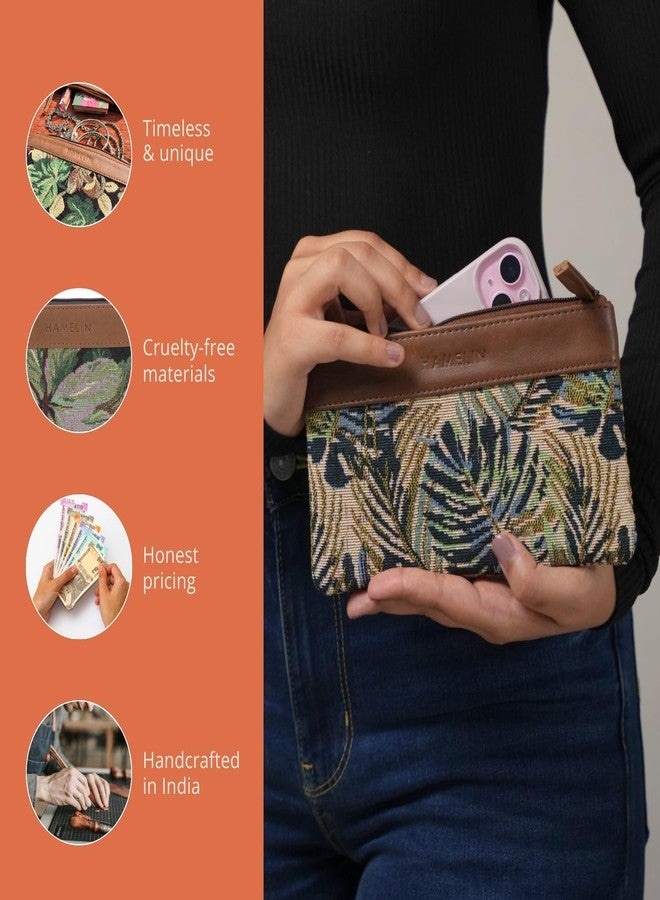 Hamelin Multi-Purpose Pouch | Stylish Vegan Leather Purse for Travel | Pencil, Makeup & Travel Pouch |Small Purse| Travel Organizer | Set of 2 for Women & Girls (Patio)| Ideal Gift for Woman - Image 4