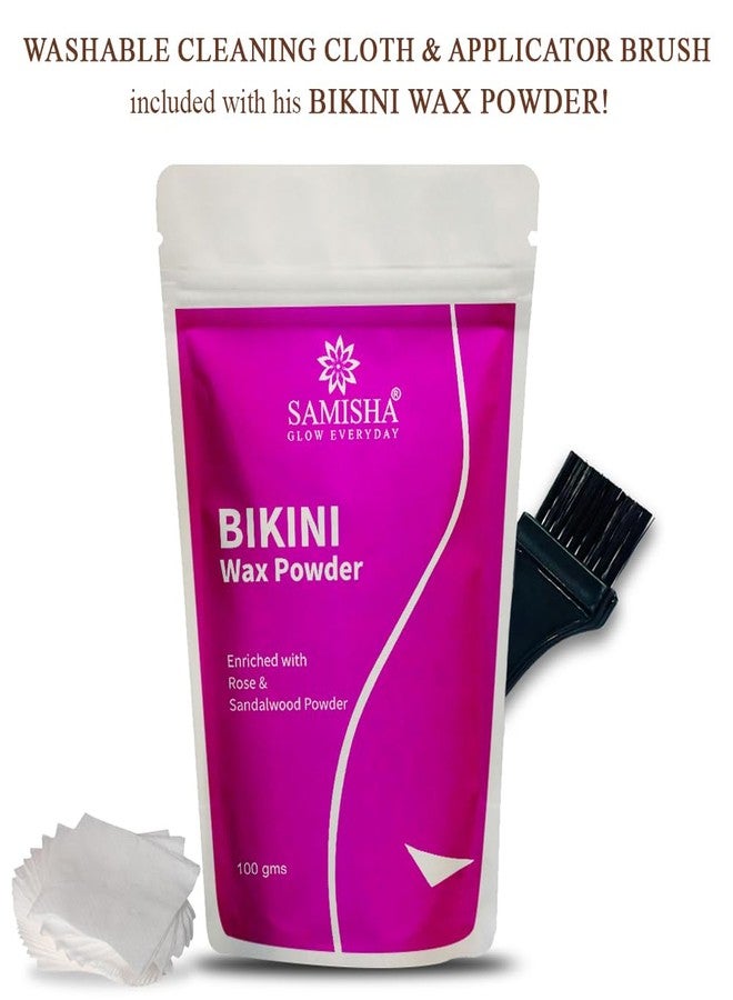 ساميشا بودرة ساميشا لإزالة شعر منطقة البكيني | بودرة لإزالة شعر منطقة البكيني للنساء | إزالة شعر غير مؤلمة في 5 دقائق لجميع أنواع البشرة، اليدين، الساقين، الإبطين، منطقة البكيني والمناطق الحساسة | 100 غرام - Image 5