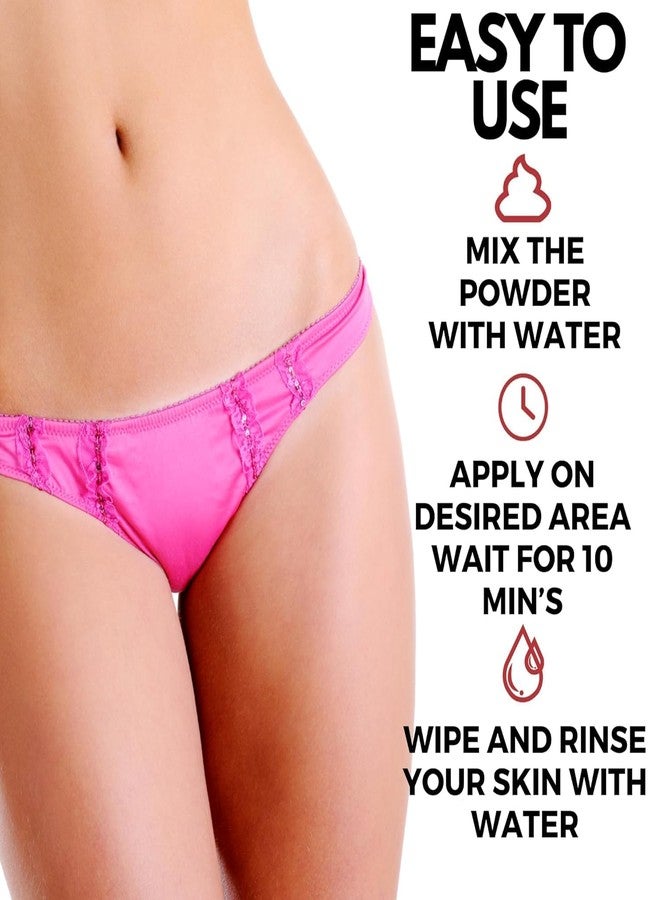 ساميشا بودرة ساميشا لإزالة شعر منطقة البكيني | بودرة لإزالة شعر منطقة البكيني للنساء | إزالة شعر غير مؤلمة في 5 دقائق لجميع أنواع البشرة، اليدين، الساقين، الإبطين، منطقة البكيني والمناطق الحساسة | 100 غرام - Image 2