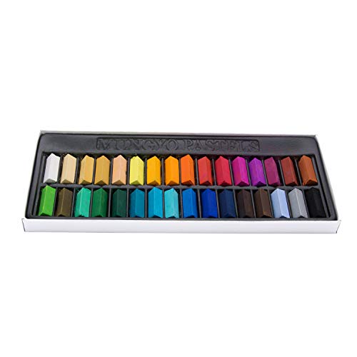 MUNGYO Non Toxic Square Chalk, Soft Pastel, 32 Colors - Image 3