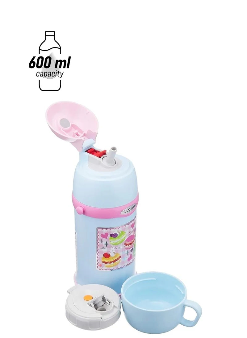 زوجيروشي Stainless Steel Vacuum Bottle, 0.60L Aqua Blue