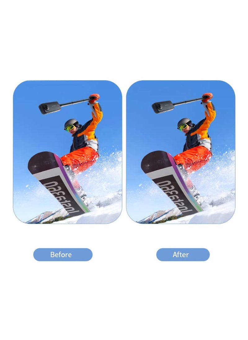 Quick-Detach Transparent Lens Guard for Insta360 X3 - Waterproof, Shockproof, Dustproof, Scratch-Proof, and Drop-Proof Protective Cover for Easy Shooting Without Disassembly.