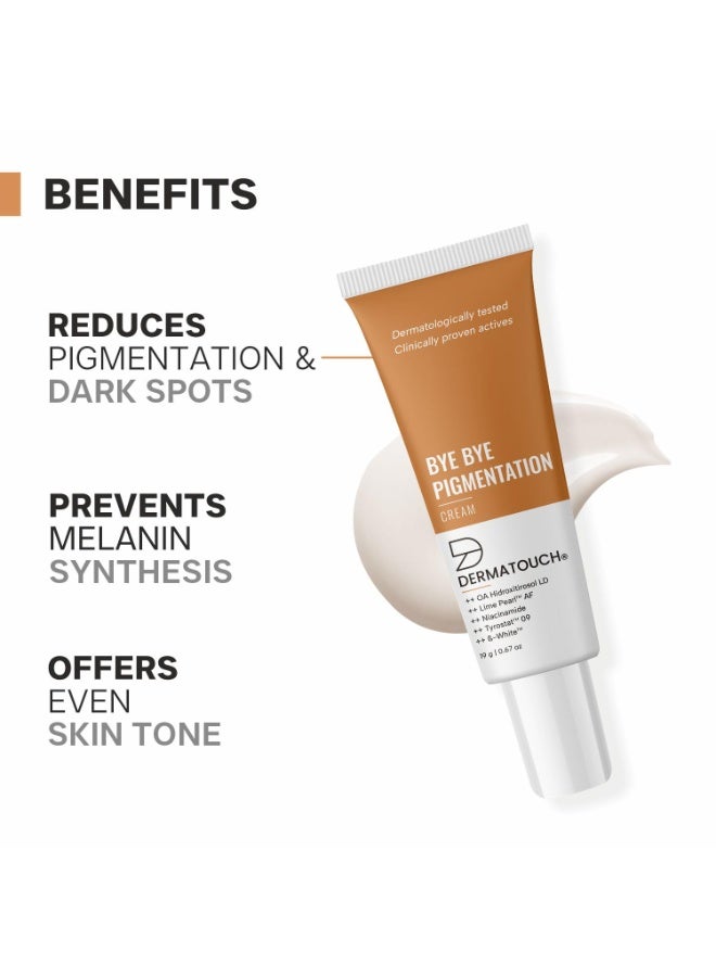 DERMATOUCH Bye Bye Pigmentation Cream || Anti Pigmentation Cream for Women/Men with Niacinamide, B-White, Lime Pearl, OA Hidroxitirosol LD & Tyrostat - 19G - Image 2