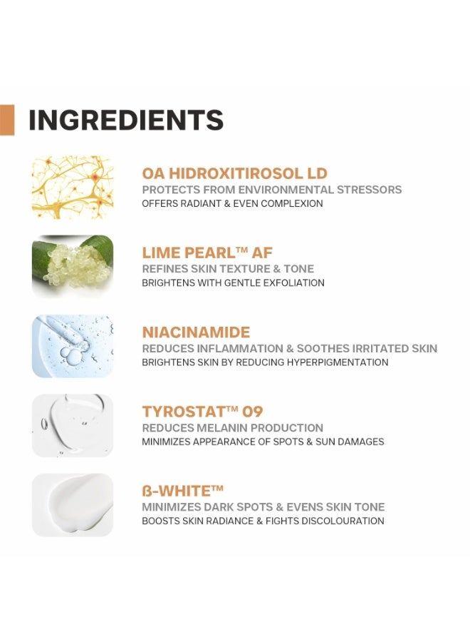 DERMATOUCH Bye Bye Pigmentation Cream || Anti Pigmentation Cream for Women/Men with Niacinamide, B-White, Lime Pearl, OA Hidroxitirosol LD & Tyrostat - 19G - Image 4