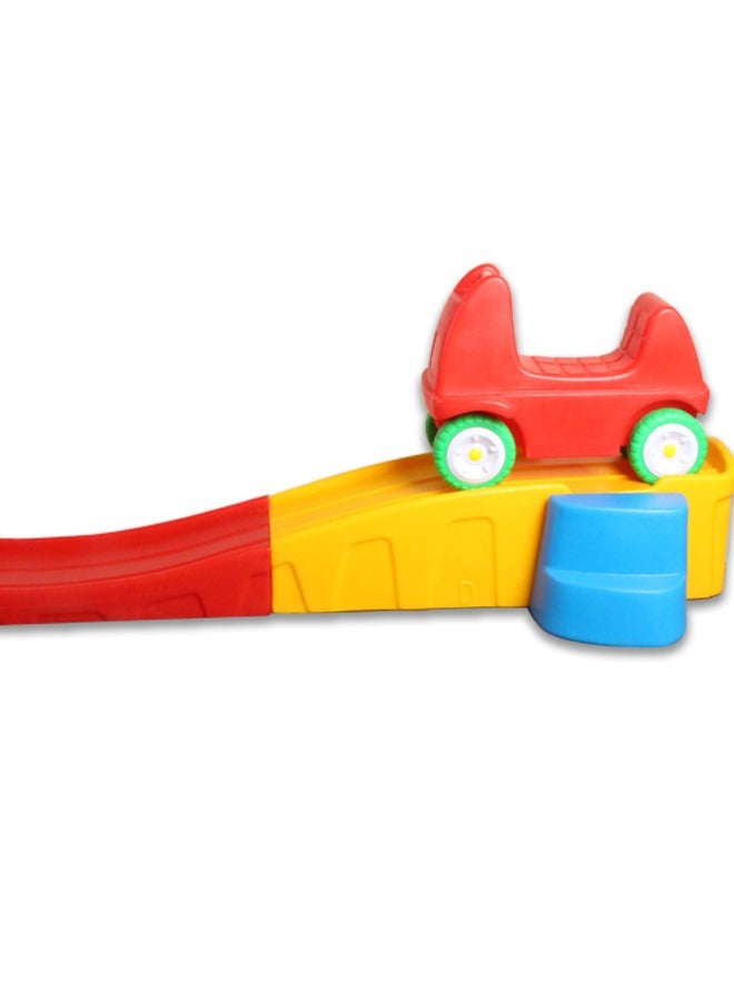 JSAITOYS Kindergarten Pulley Track Toy Children Slide Block Three-Stage Scooter Baby Balance Sliding Car  - Image 5