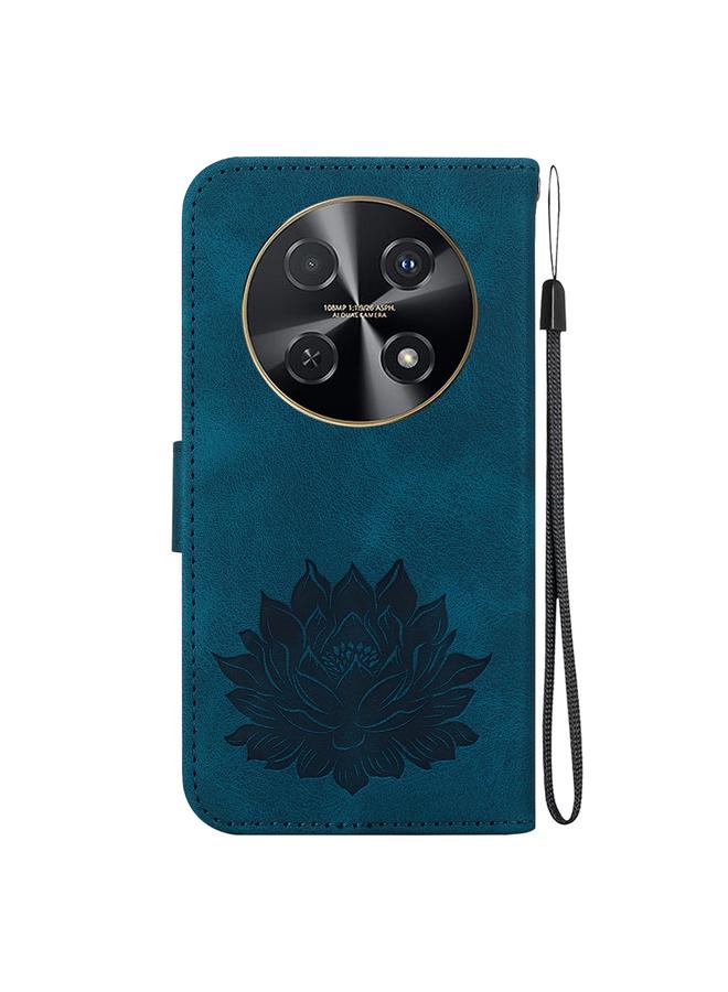 Zaboon Case For Huawei nova 12i Lotus Embossed Leather Phone Case - Image 3