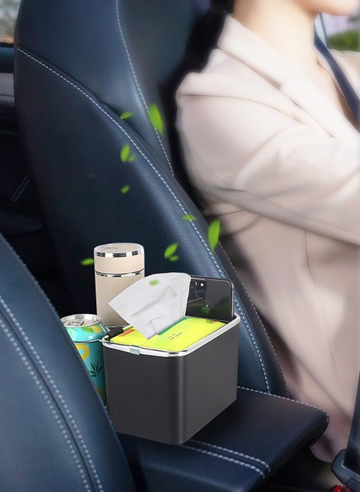 Generic Car Console Organizer Multi-functional Armrest Storage Box Water Cup Holder Cartoon Hanging Handrail Box Cover  - Image 5