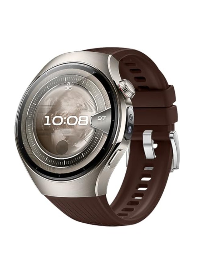 KEYSJEFF Silicone Watch Strap Compatible with Huawei Watch 5 Bands 46mm, No Gap Breathable Replacement Straps for Huawei Watch 5 42mm Men Women