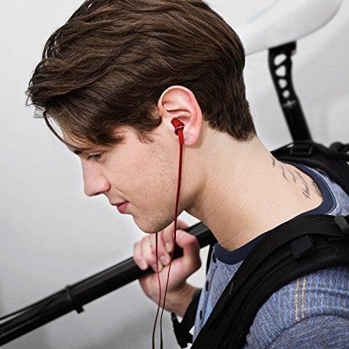 SOL REPUBLIC Jax Wired 1-Button In-Ear Headphones, Android Compatible, Tangle Free Cable, In-Ear Noise Isolation, 4 Ear Tip Sizes, Great For Calls, 1112-33 Red - Image 2