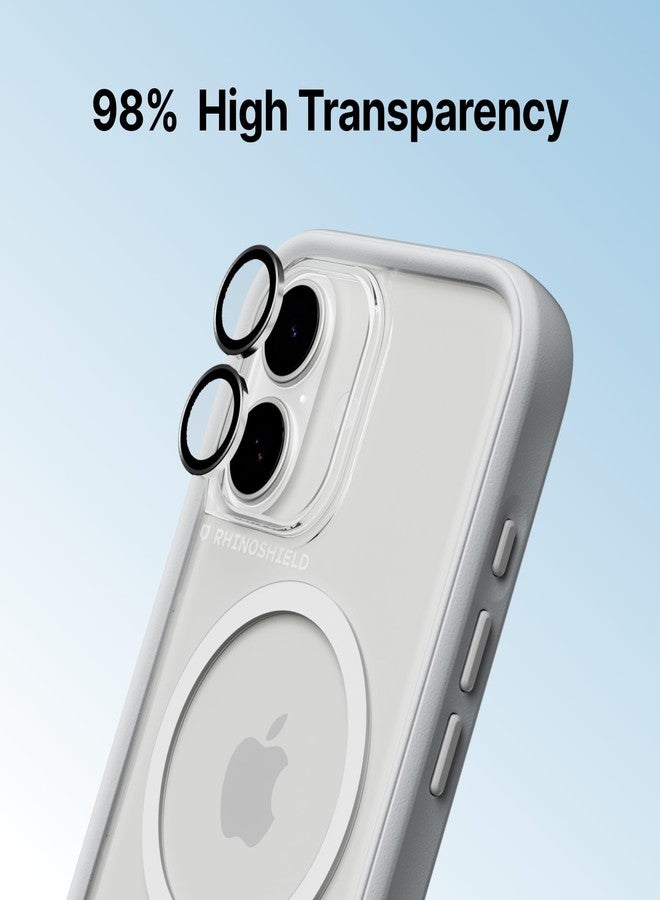 RhinoShield Camera Lens Protectors Compatible with iPhone 17 Pro / 17 Pro Max | 9H Tempered Glass Protector - Impact and Scratch Resistance, High Transparency, Explosion-Proof Protection - Silver - Image 3