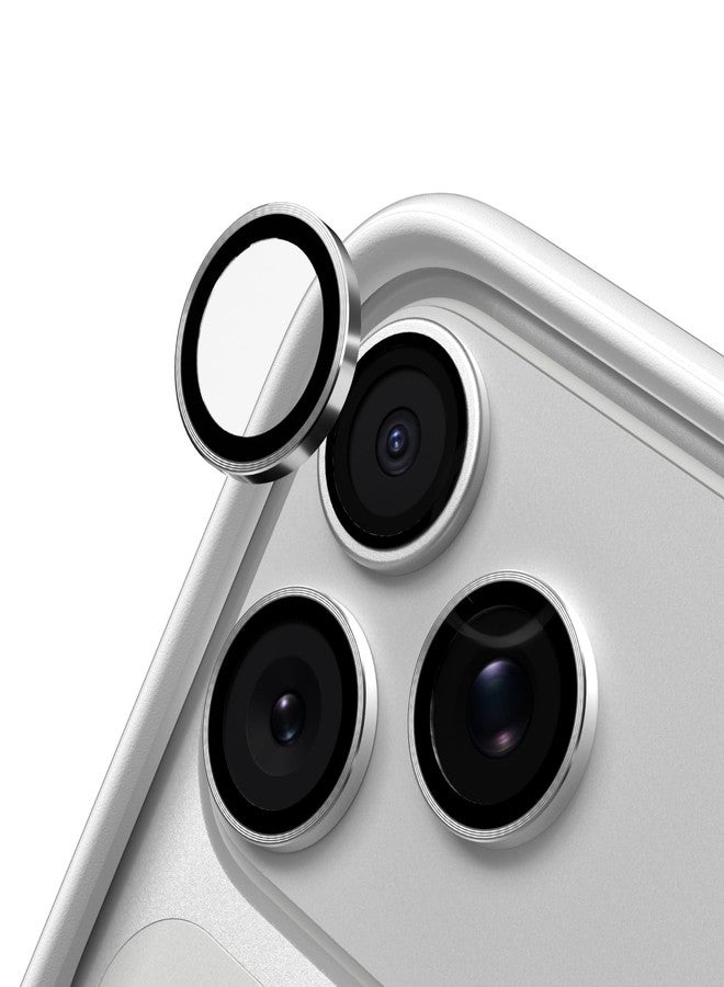 RhinoShield Camera Lens Protectors Compatible with iPhone 17 Pro / 17 Pro Max | 9H Tempered Glass Protector - Impact and Scratch Resistance, High Transparency, Explosion-Proof Protection - Silver - Image 1