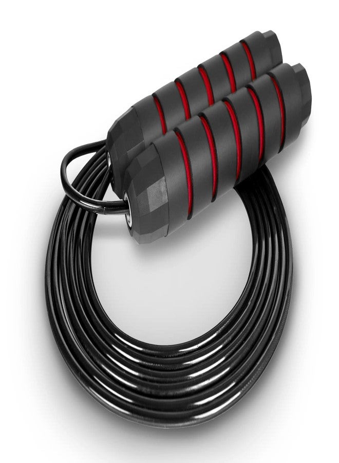 ProsourceFit Speed Jump Rope up to 8 Foot Adjustable Length for Men and Women, Foam Handles, Ultra Light Rope for Boxing, Jumping Exercises and Cardio Workout, Red - Image 2