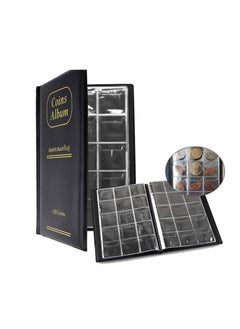 KASTWAVE Coin Collection Book, KASTWAVE 150 Pockets Coin Album, Coin Holders for Collectors, 1.77 x 1.77 Inch Souvenir Penny Book Perfect for Pressed Penny Coin  - Image 1