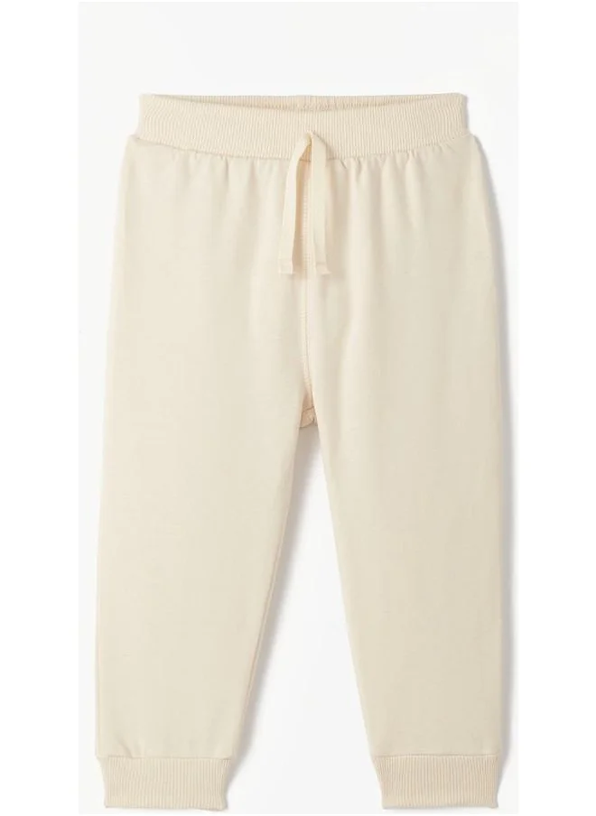 JUNE June Baby Basic Cotton Sweatpant Stone