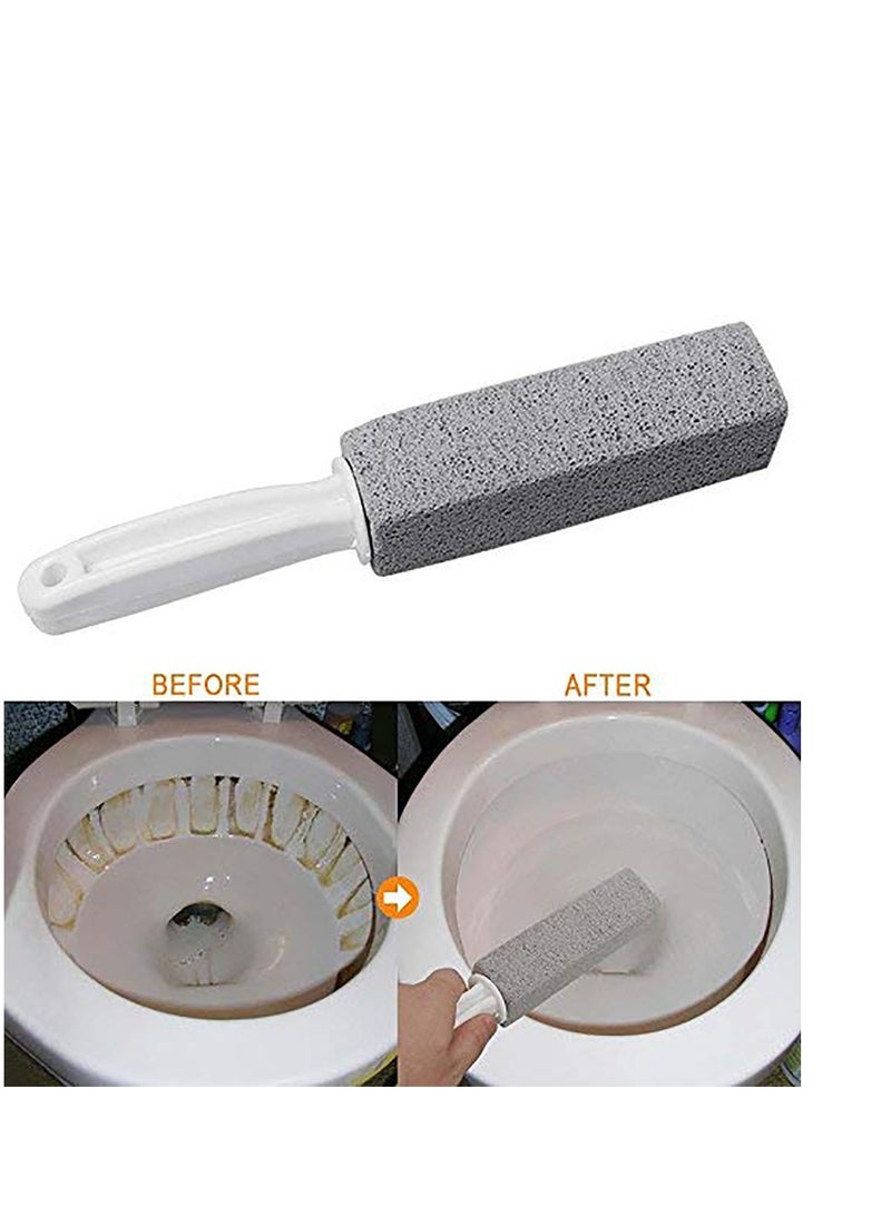 Excefore 4 Pack Pumice Cleaning Stone with Handle, Toilet Bowl Ring Remover Cleaner Brush Stains and Hard Water Ring Remover Rust Grill Griddle Cleaner - Image 3