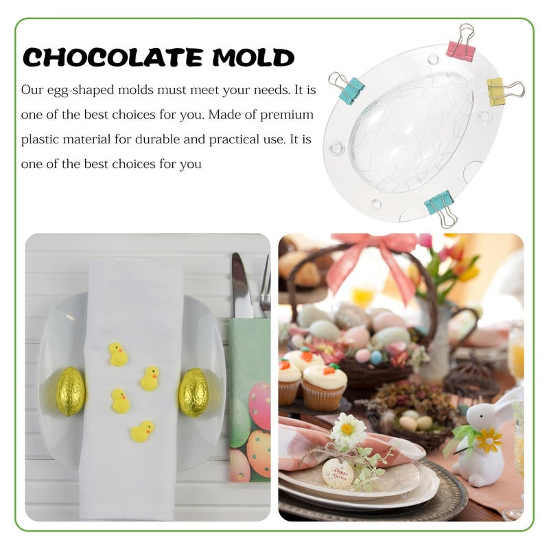 Dinosaur Egg Shape Easter Mold Plastic Fondant Chocolate Cake Mold With Grain Texture DIY Baking - Image 4