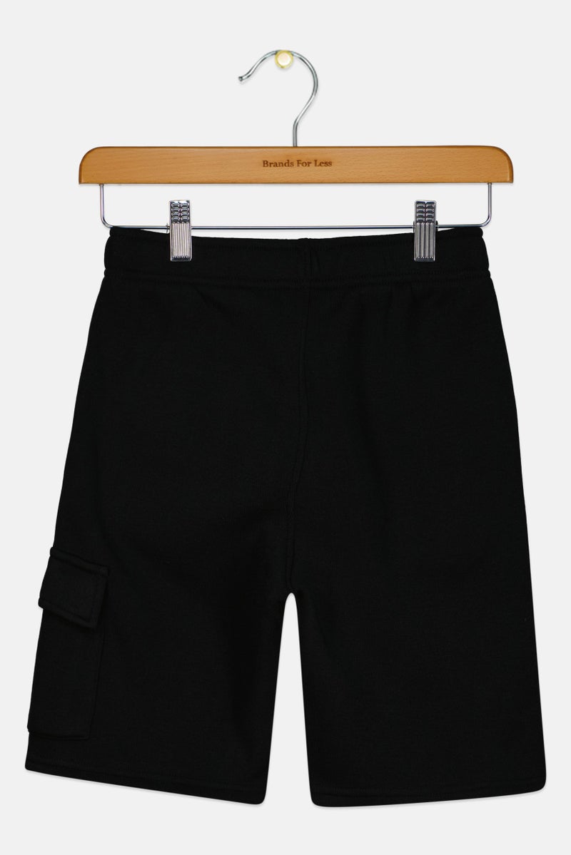 PUMA Kids Boy Sportswear Fit Training Shorts, Black - Image 2