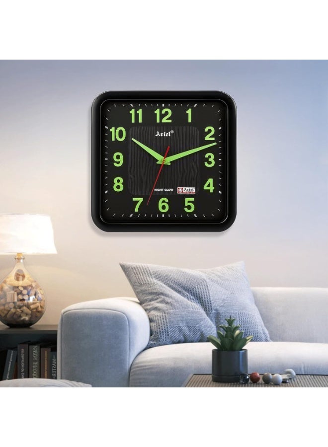 Ariel ساعة حائط أنالوج كواتز A1491 NG بحركة هادئة وتصميم حديث بسيط - Image 3