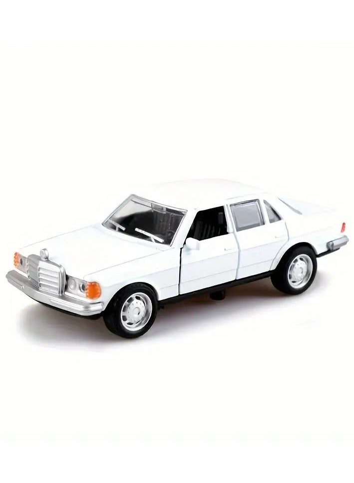 Old Metal Sedan Model Toy Car White Color Realistic Simulation Size 1:32 A Beautiful Looking Classic Car Useful For Playing Or Decorating The Room Or Office Or Placing It As A Decoration On The Shelves Of The Hair House Or Used By Professional Photographers For Advertisements Or Backgrounds Or Adding It Inside A Masterpiece Of An Old Popular Model Of Heritage - Image 1